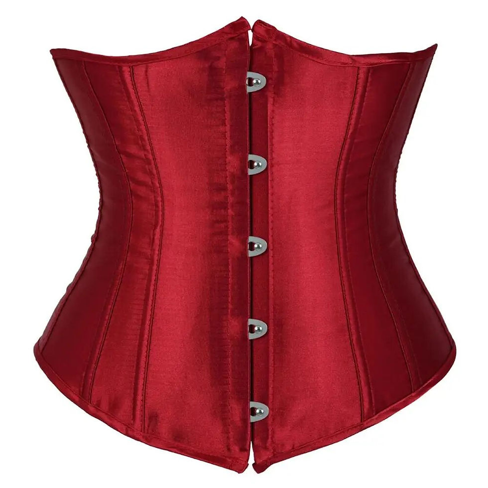Thumbnail: SEXY Gothic Underbust Corset and Waist cincher Bustiers Top Workou
