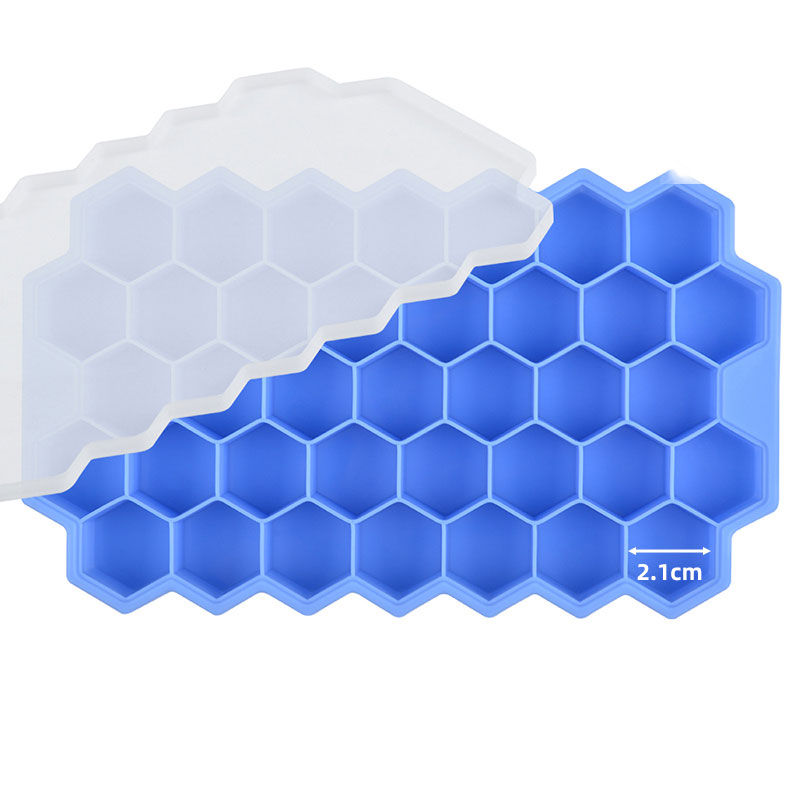 Thumbnail: SILIKOLOVE Creative Honeycomb Ice Cube Maker Reusable Trays Silicone Ice cube 