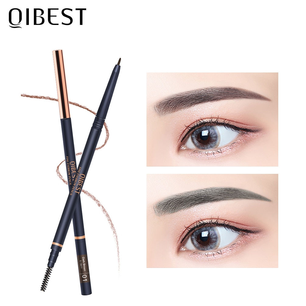 QIBEST EyeBrow Pencil Cosmetics Makeup Tint Natural Long Lasting Eyebrow Pen