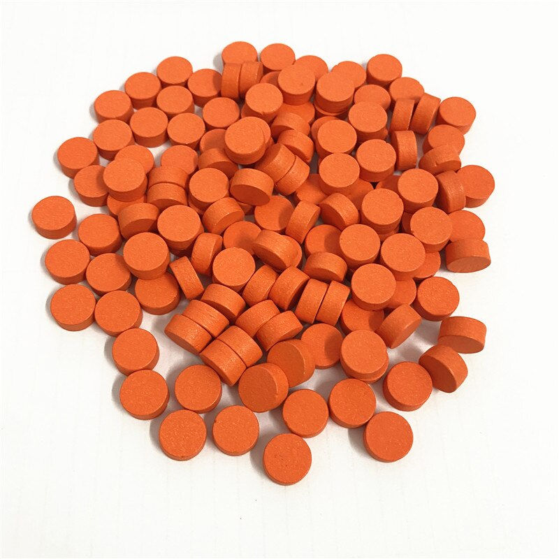 Thumbnail: 100Pcs Diameter 10*5MM Pawn Wooden Game Pieces Colorful Pawn/Chess for Board Gam