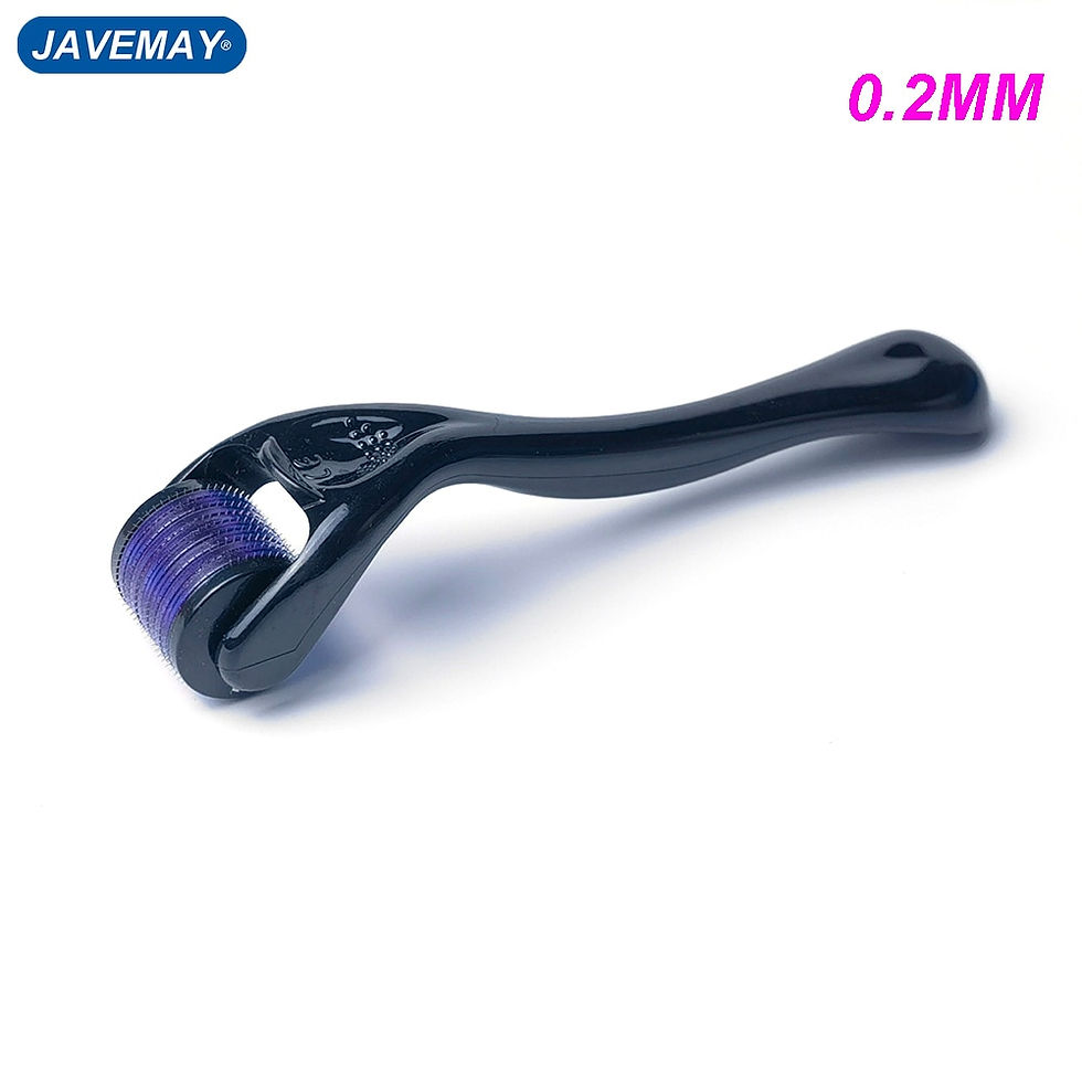 Thumbnail: Micro Needle 540 Roller Derma Roller  Dermaroller Titanium Hair Regrowth Beard 