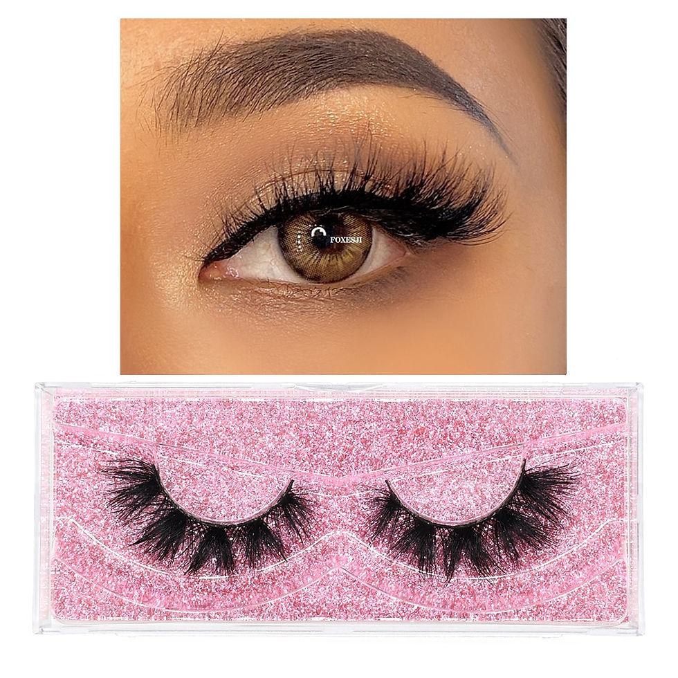 Thumbnail: FOXESJI Mink Lashes Eyelashes Fluffy Natural Soft Cross False Eyelashes 