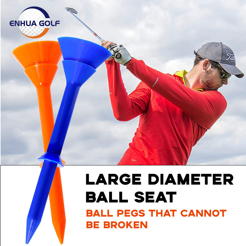 Thumbnail: Golf Tees Plastic 3 1/4  83mm 50 Pcs Unbreakable Upgrade Reusable Big Cup Reduce