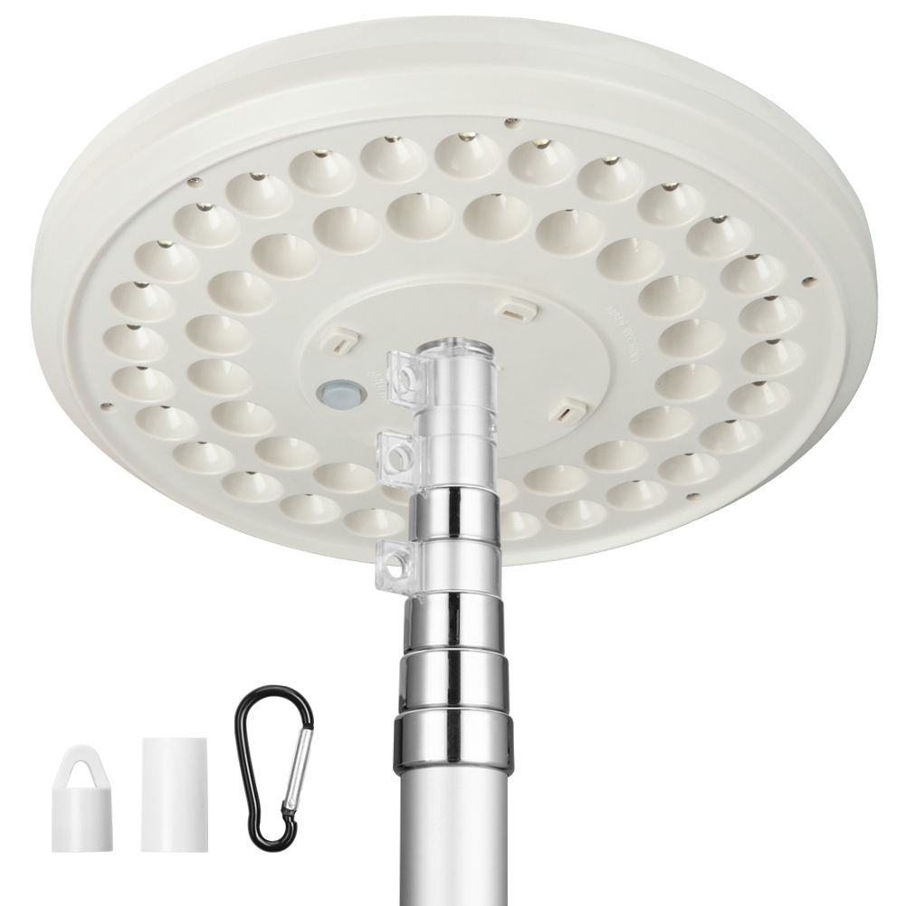 Solar Flag Pole Light 48 Led Lights, 2 Modes Brightness, Auto On/Off,Super 