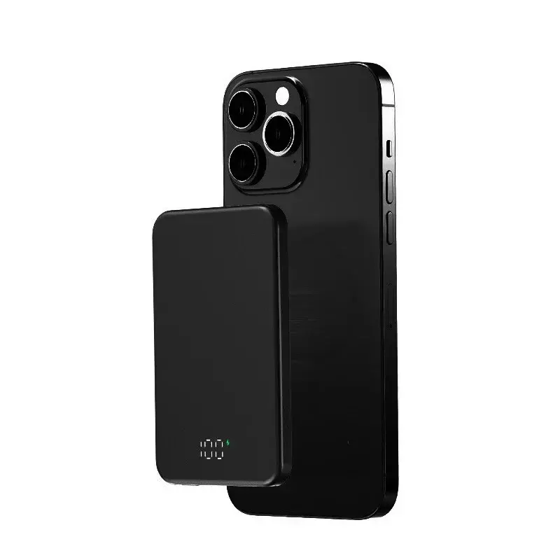 Thumbnail: 10000mAh Magnetic Wireless Power Bank PD20W Fast Charger Thin Portable Spare 