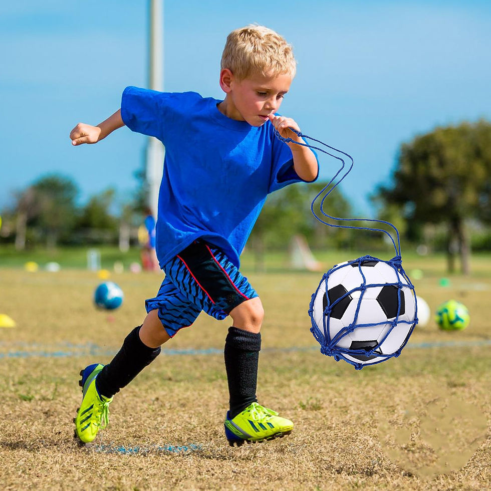 Thumbnail: Football Kick Trainer Soccer Ball Net Kicker Fits Ball Size 3 4 5 Football Kick 