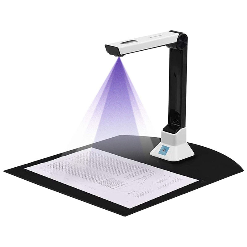 Document Camera for Teachers, Portable USB Document Camera Scanner with Stand 