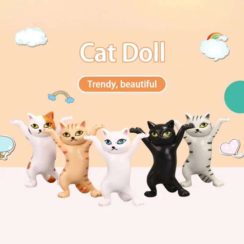 Thumbnail: 5pcs/sets cute Cats Pen Holder multifunctional Cat Storage rack Jewelry 