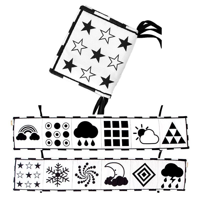 Thumbnail: Montessori Baby Visual Stimulation Card Toy Black