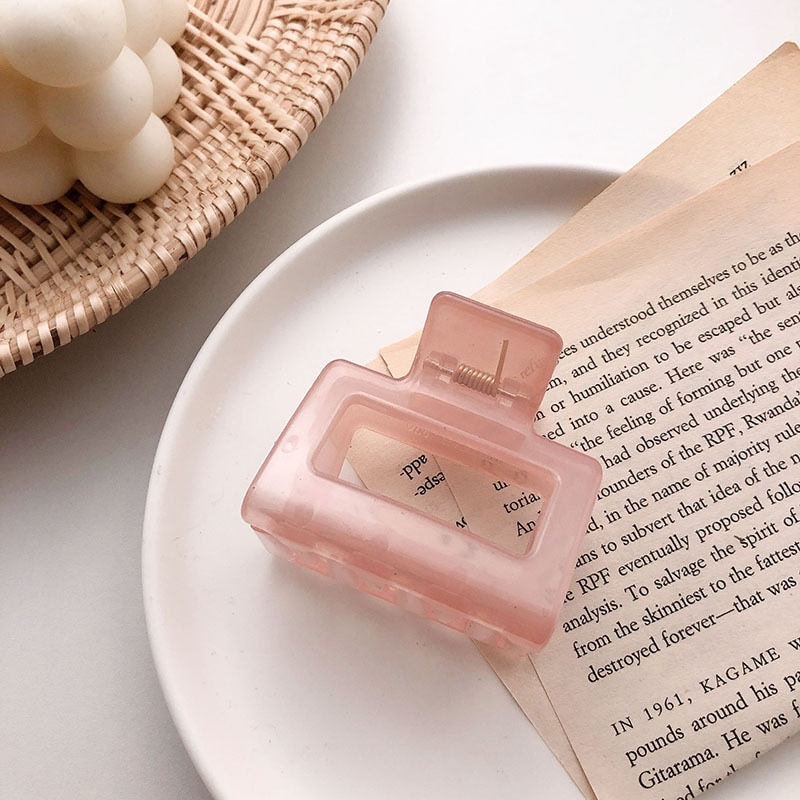 Thumbnail: 1Piece Square Acetate Acrylic INS Korean Hair Clips