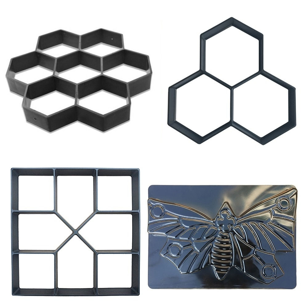 Cement Brick Paving Pavement Mold Concrete Mould DIY Manually Walk 