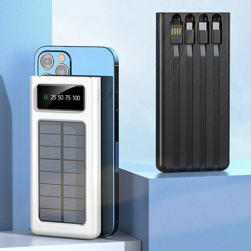 Thumbnail: 200000mAh Solar Power Charging Bank Large Capacity Bidirectional Fast Charging 