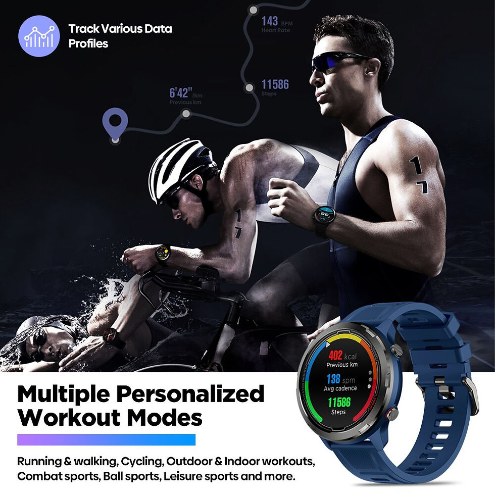 Thumbnail: Zeblaze Stratos 2 Lite Outdoor GPS Smart Watch Built in GPS Multiple Sport 