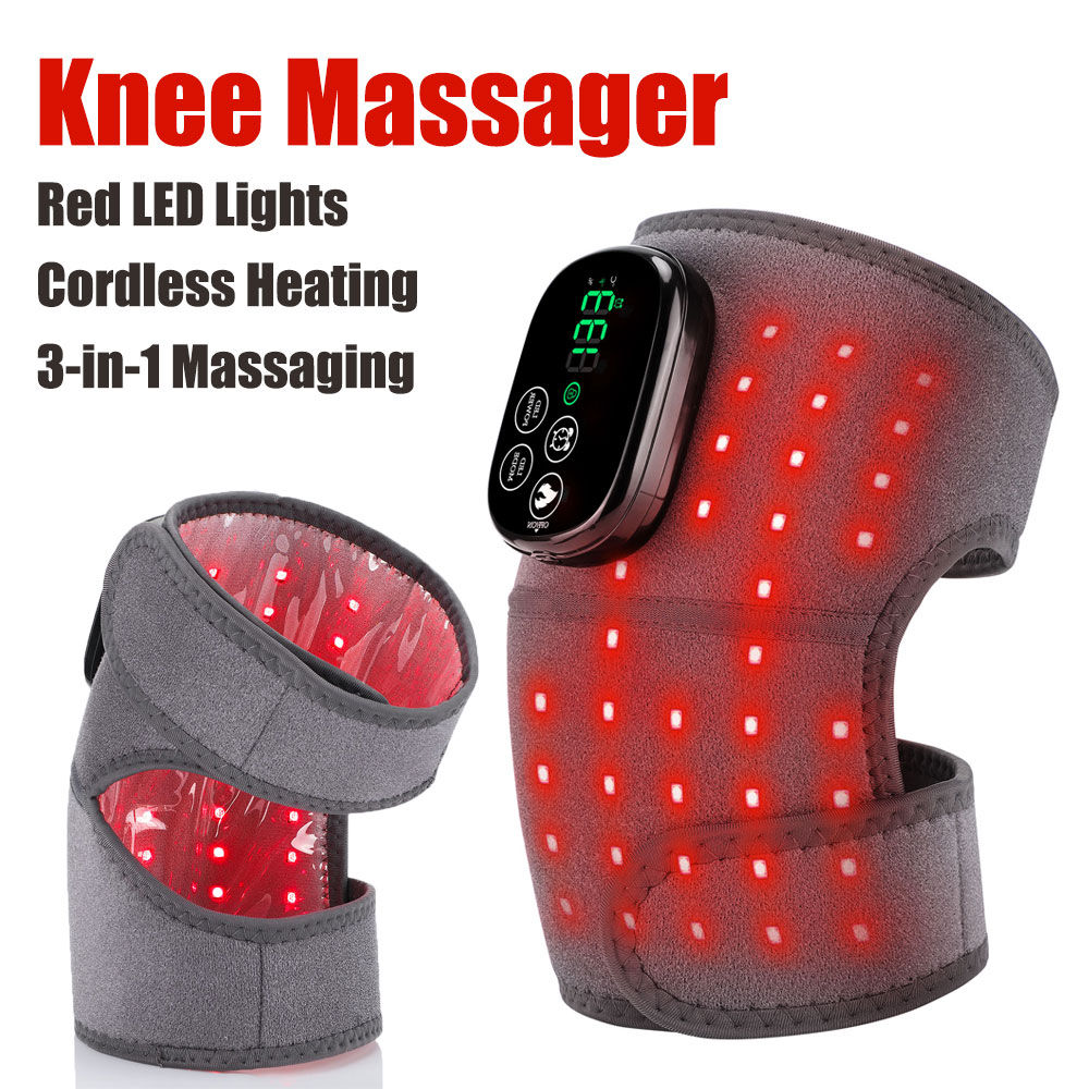 660 and 850nm Near Infrared Light Knee Pad Brace 3 In 1 Heating Shoulder Elbow