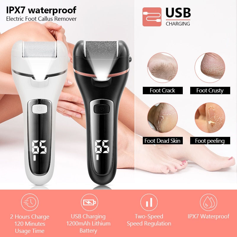 Thumbnail: Electric Pedicure Tools Foot Care File Leg Heels Remove 