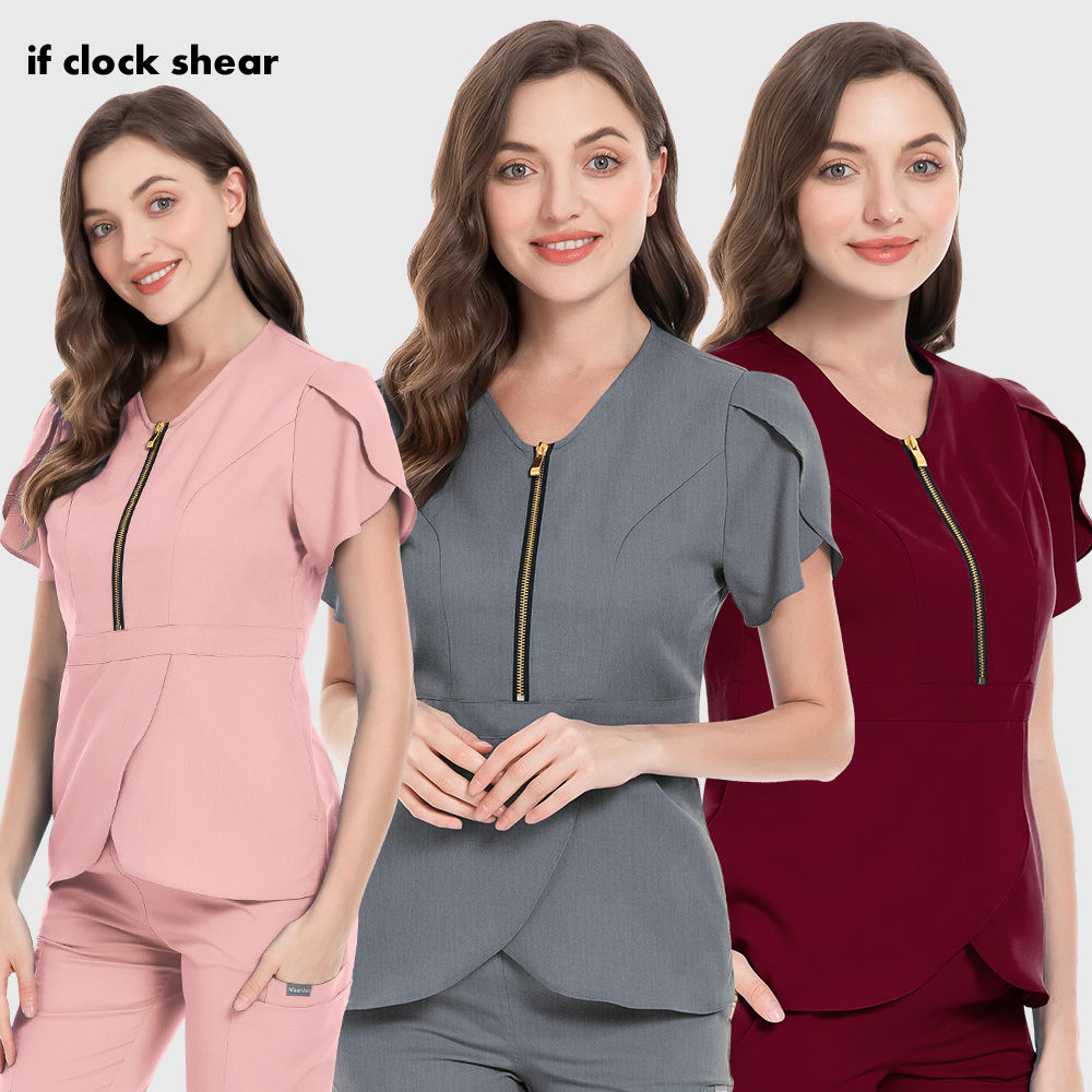 Health Nursing Tops Unisex Scrub Uniform Medical Surgical Blouse Women Scrub
