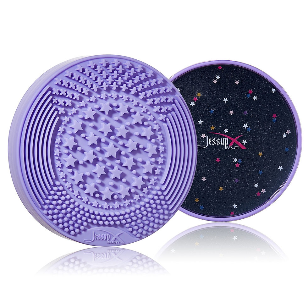 Thumbnail: Jessup Makeup Brush Cleaner Sponge 2-IN-1 Dry & Wet Silicone 