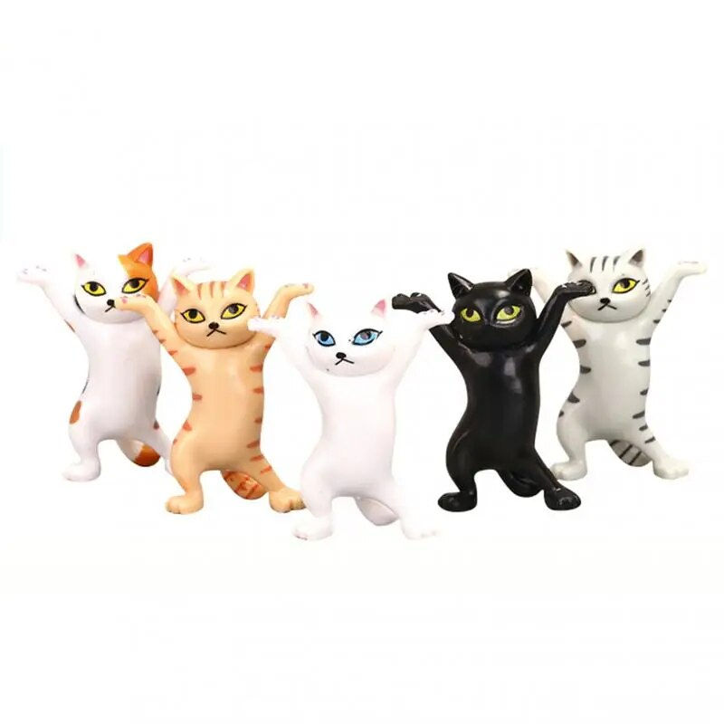 Thumbnail: 5pcs/sets cute Cats Pen Holder multifunctional Cat Storage rack Jewelry 