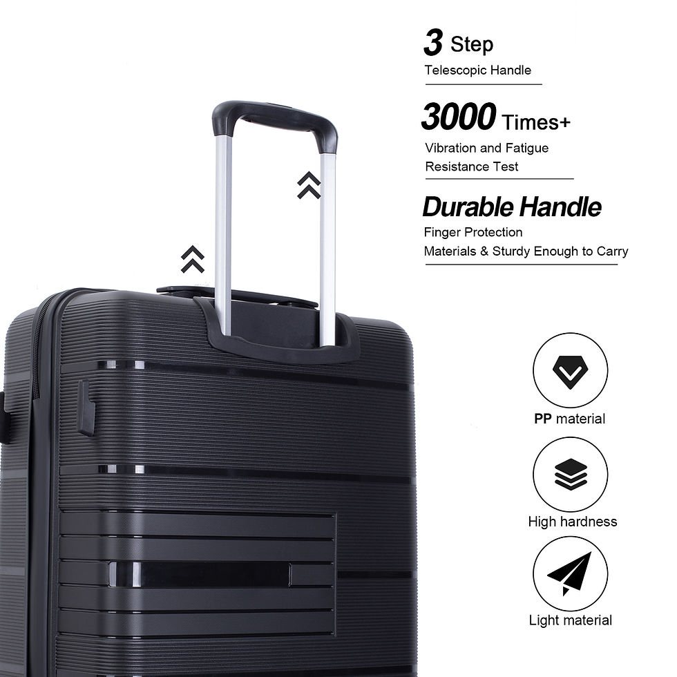 Thumbnail: Travelhouse Hardshell Suitcase PP Luggage Sets Lightweight Durable Suitcase 