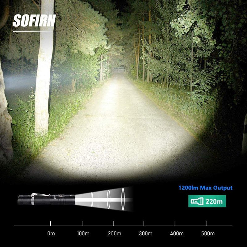 Thumbnail: Sofirn SP31 V2.0 Powerful Tactical LED Flashlight 18650  XPL HI 1200lm Torch 