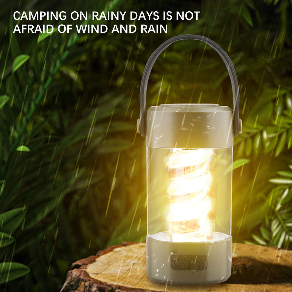 Thumbnail: Rechargeable Camping Light With Wireless Speaker Non-Slip Base Waterproof Light 