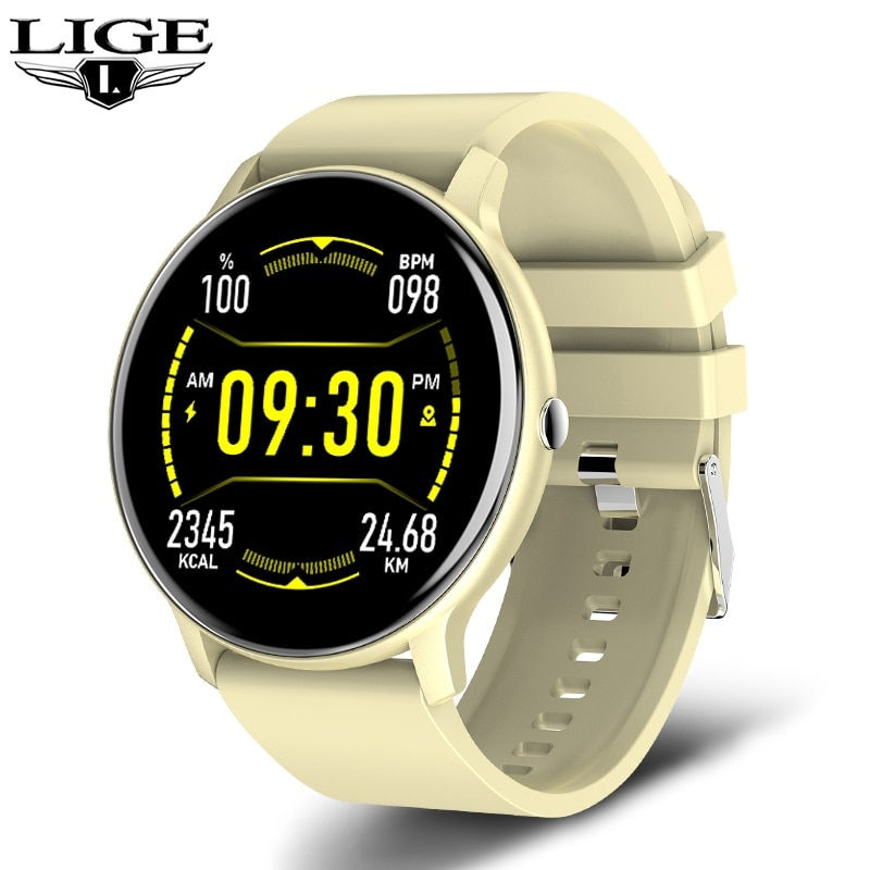 Thumbnail: LIGE Smart Watch Men Women Full Touch Screen Sport Fitness Watch Man IP67 Water