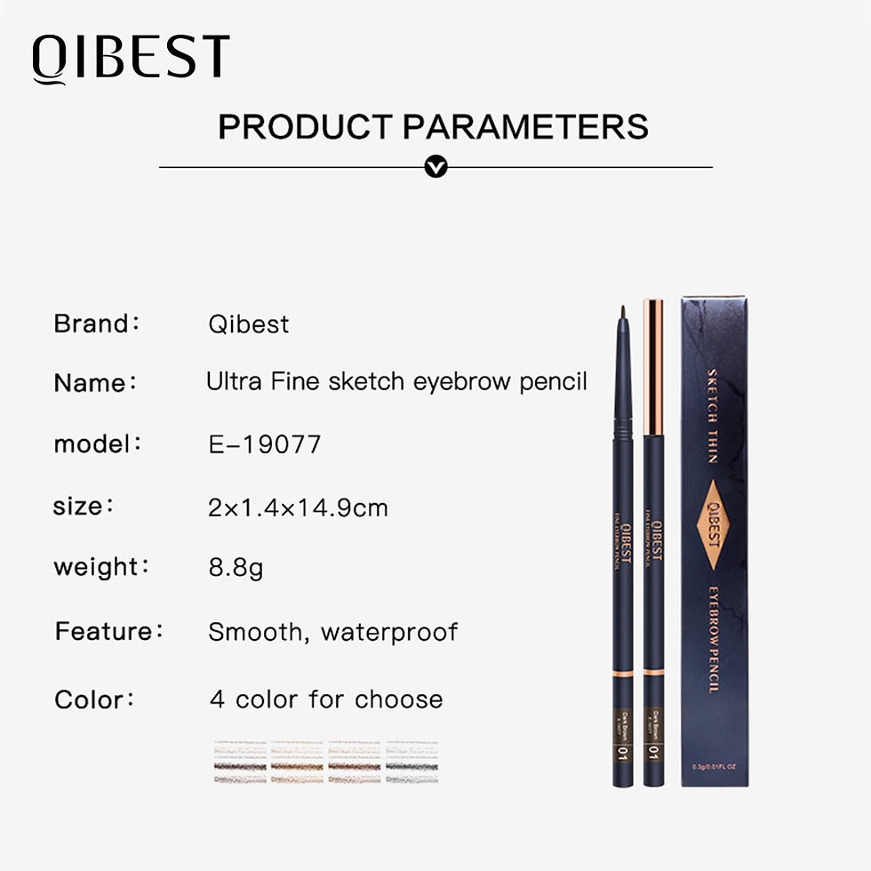 Thumbnail: QIBEST EyeBrow Pencil Cosmetics Makeup Tint Natural Long Lasting Eyebrow Pen 