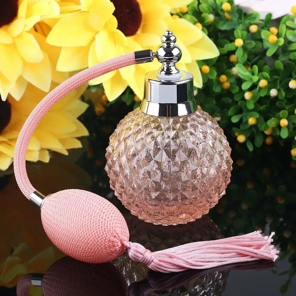 Thumbnail: 100ml Vintage Crystal Perfume Bottle Spray Atomizer Glass Bottle Lady Gift