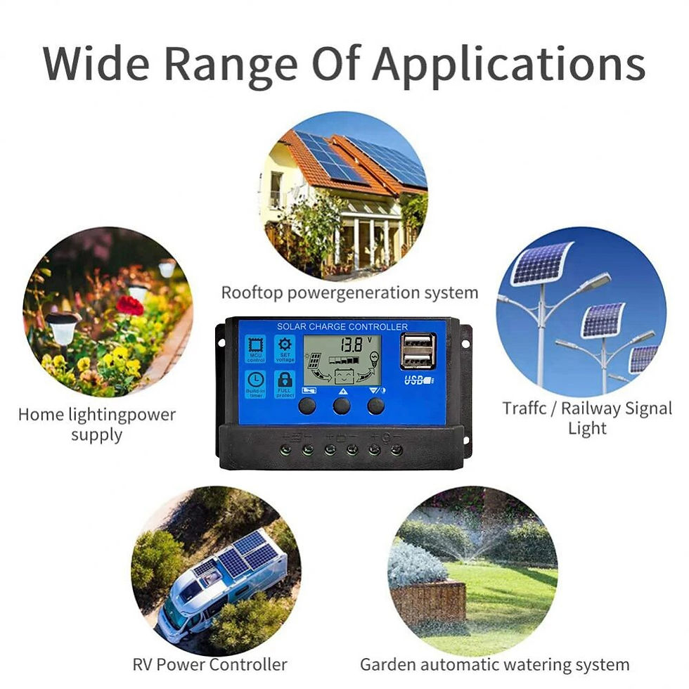 Thumbnail: Solar Panel Controller 10A20A30A 12V24V Auto Battery Charge Regulator PWM 