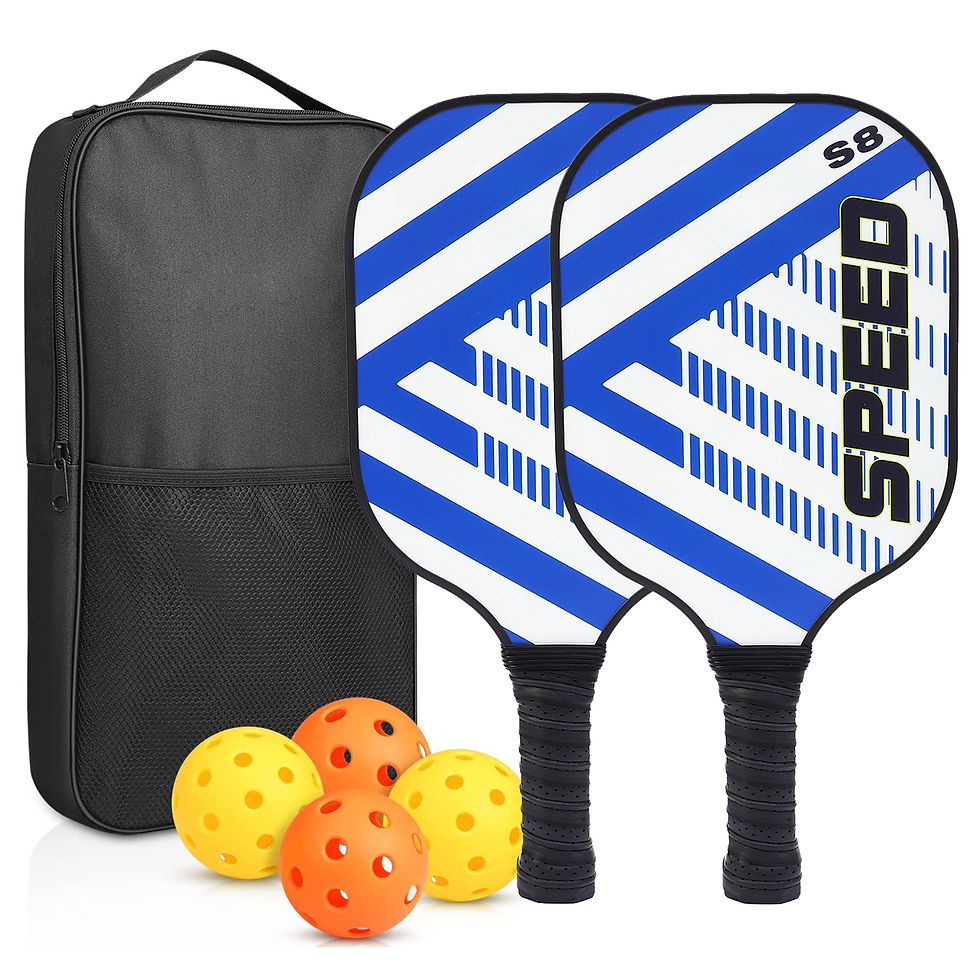 Thumbnail: Pickleball Paddles Set-USAPA Approved Graphite Pickleball Set of 2 Rackets 4 