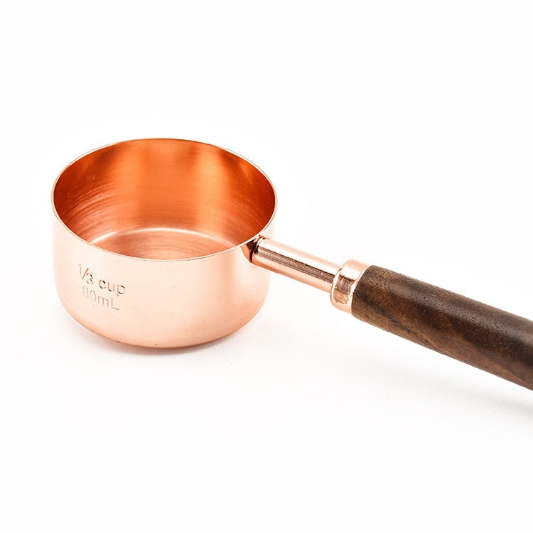Thumbnail: Household Kitchen Dining Bar Baking Tools Walnut Wooden Handle Cop