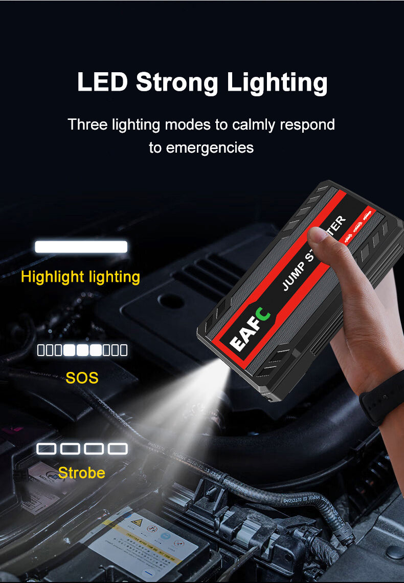 Thumbnail: EAFC 12V Car Jump Start 600A-2000A Car Battery Starter Booster Auto Starting 