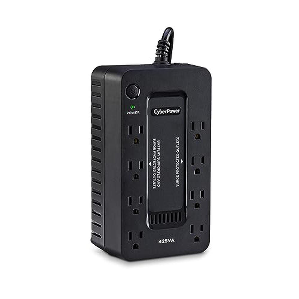 Standby Battery Backup UPS System 425VA/260W 8 Outlets Compact Design UPS