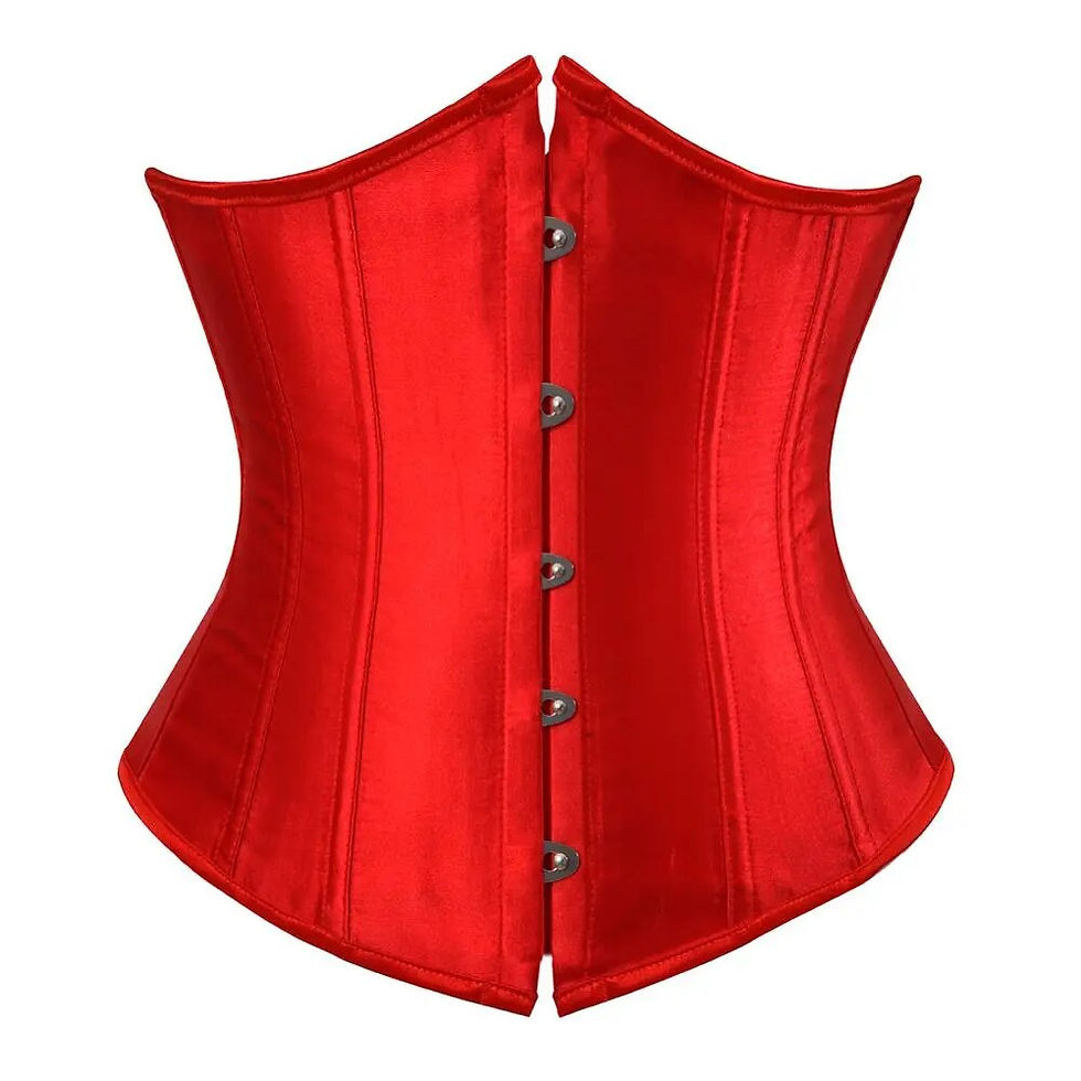 Thumbnail: SEXY Gothic Underbust Corset and Waist cincher Bustiers Top Workou