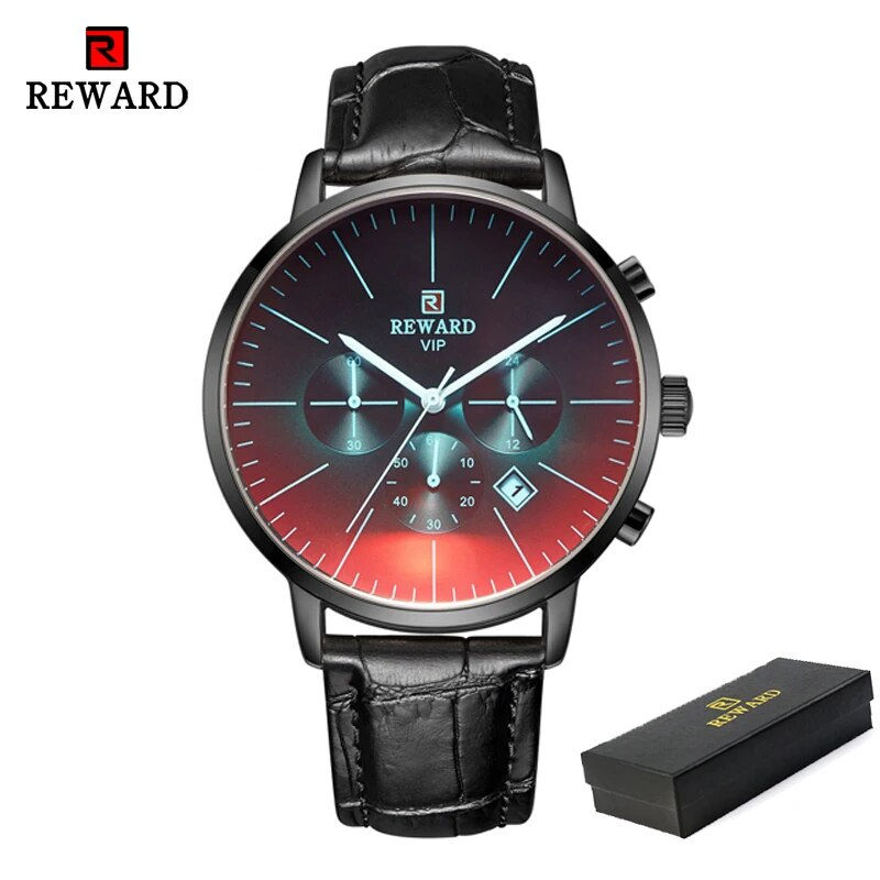 Thumbnail: 2024 New Fashion Color Bright Glass Watch Men Top Luxury Brand Chronograph Men