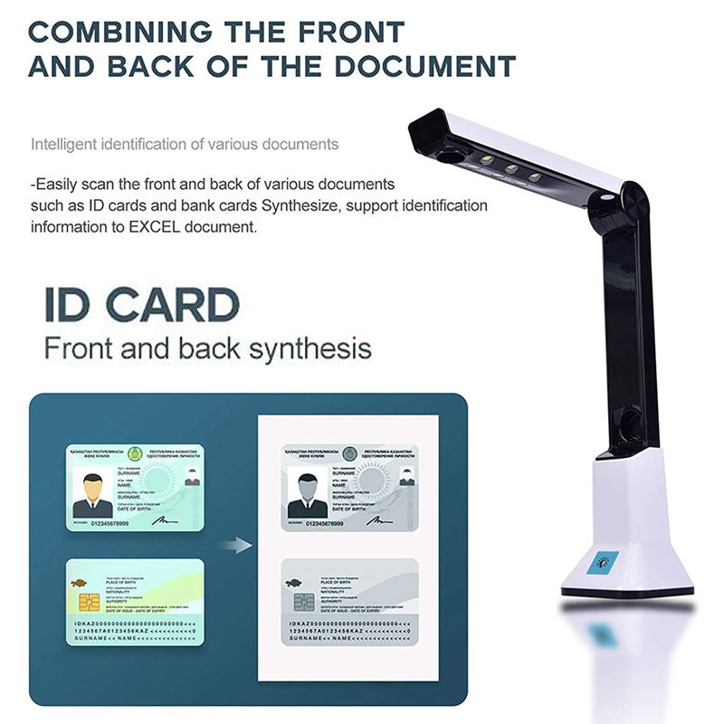Thumbnail: Document Camera for Teachers, Portable USB Document Camera Scanner with Stand 