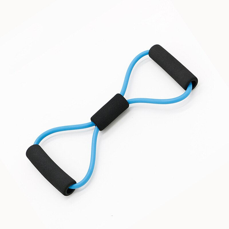 Thumbnail: Fitness Rope Resistance Bands 8 Word Rubber Bands for Fitness Elastic Band 