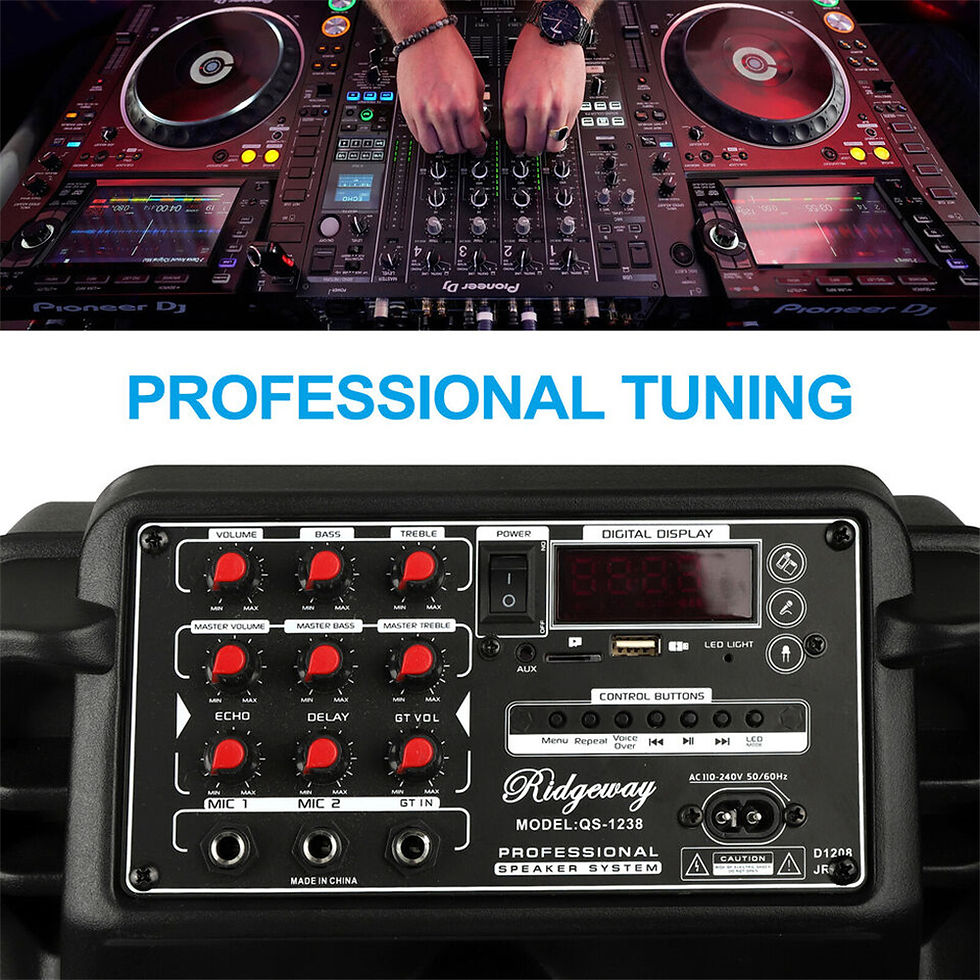 Thumbnail: 7000W Portable 15” Bluetooth Speaker Subwoofer Heavy Bass Sound System Party M