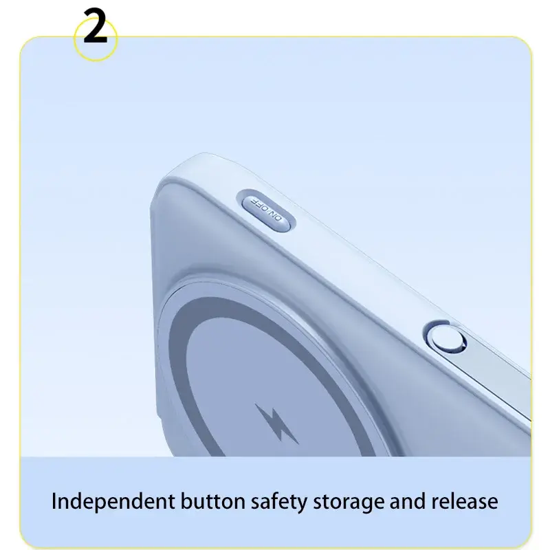 Thumbnail: 200000mah Macsafe Magnetic Power Bank Fast Wireless Charger For Iphone 15 14 13 