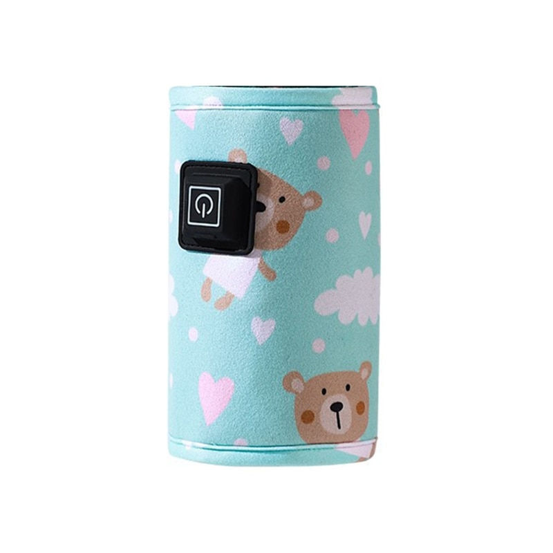 Thumbnail: Portable USB Baby Bottle Warmer Travel Milk Warmer Infant Feeding Bottle Heated 