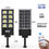 Thumbnail: 504 LED Solar Street Lights Outdoor High Power Solar Motion Sensor 