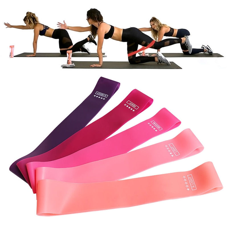 Thumbnail: Resistance Bands Set 5 Pcs Squat Elastic Band For Fitness Pilates Expander 