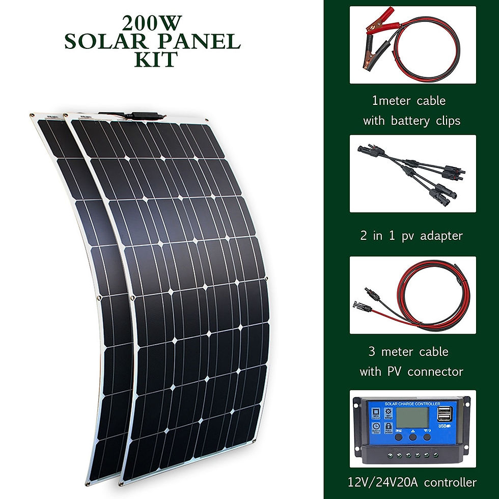 Thumbnail: solar panel kit and 300w 200w 100w flexible solar panels 