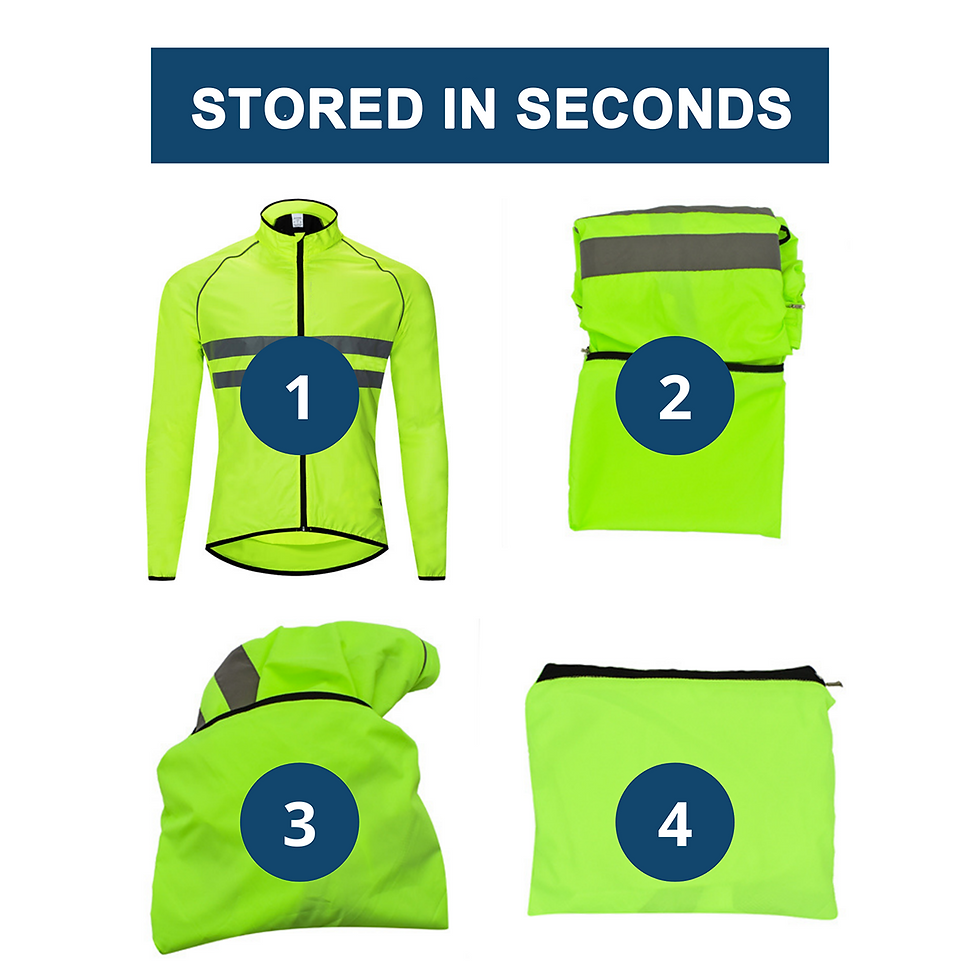 Thumbnail: Ultralight Reflective Men Cycling Jacket Windproof Waterproof Mountain Bike MTB 