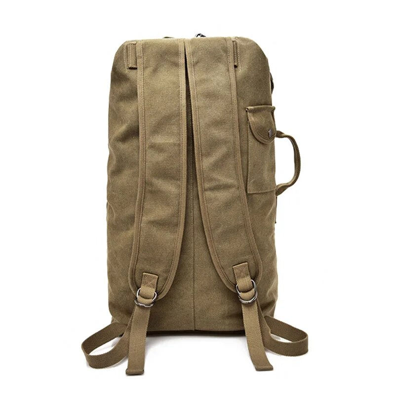 Thumbnail: Men's Canvas Backpacks Multi-purpose Bucket Mountaineering Travel Bag Large 