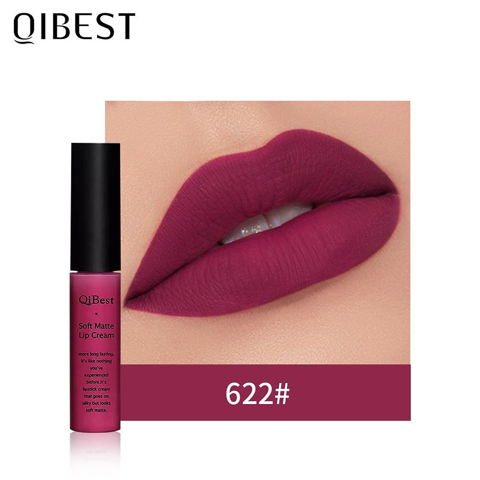 Thumbnail: QIBEST Matte Lip Gloss Lip Makeup 34 Colors Velet Nude Waterproof Lipgloss 
