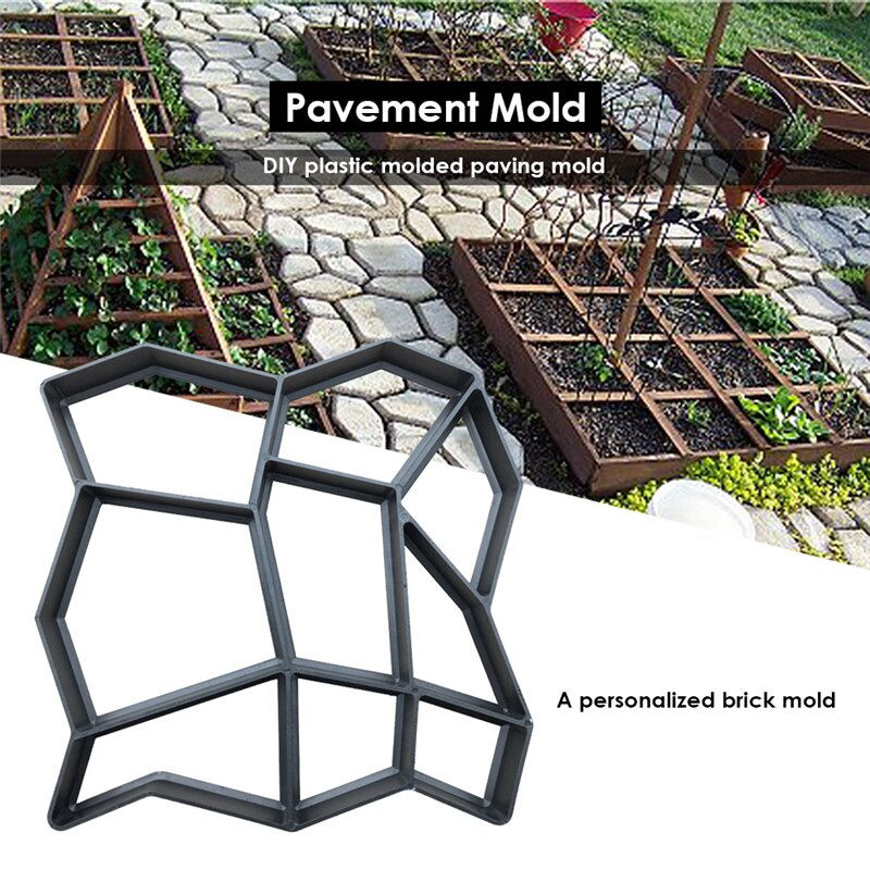 Thumbnail: Manually Paving Cement Brick Concrete Molds Reusable 