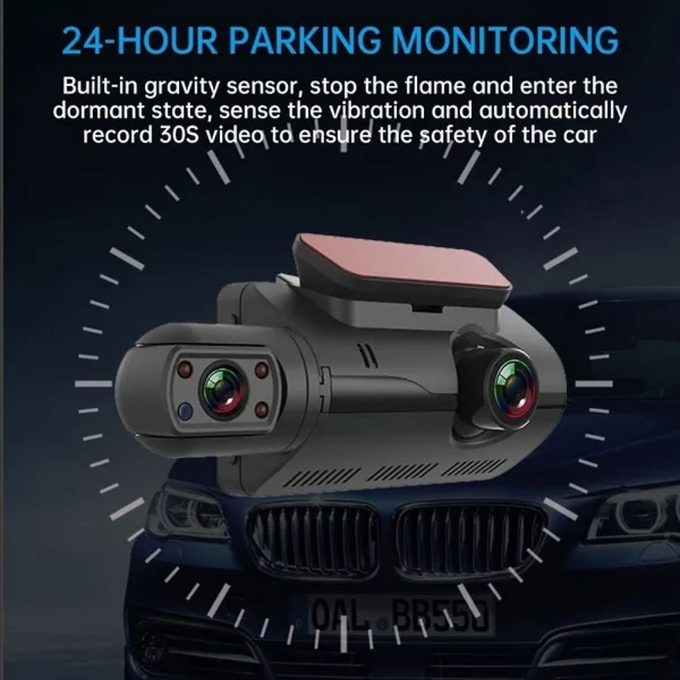 Thumbnail: Dual Lens Dash Cam for Cars Black Box Full HD 1080P Car Video Recorder with WIFI