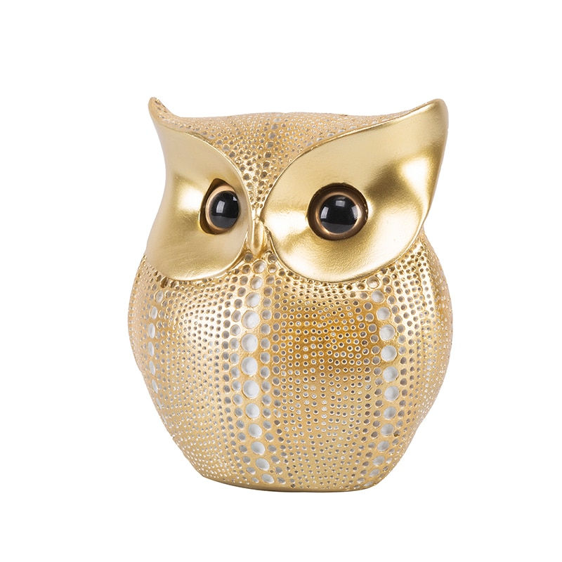 Thumbnail: Nordic Style Owls Ornament Owl Resin Craft Lovely Bird Miniatures Figurines
