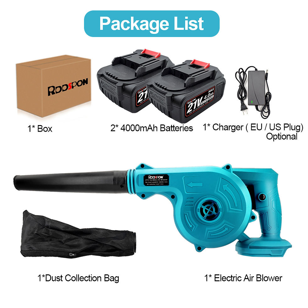 Thumbnail: Cordless Electric Air Blower 2 in 1 Vacuum Cleannig Blower Suction Leaf Blower 